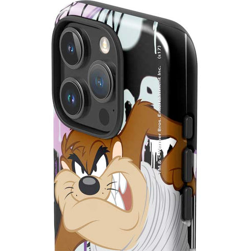 Looney Tunes Splatter Paint Tasmanian Devil iPhone 16 Pro Max Impact Case