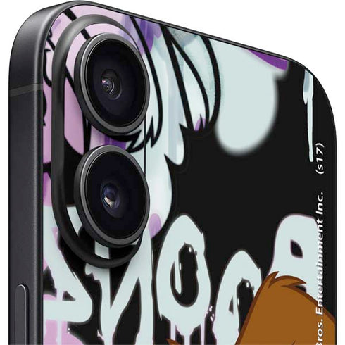 Looney Tunes Splatter Paint Tasmanian Devil iPhone 16 Skin