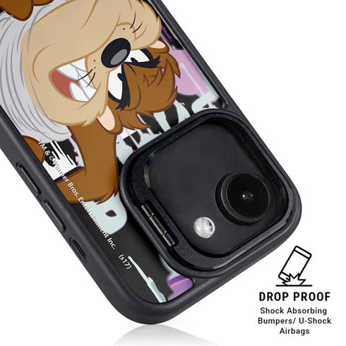 Looney Tunes Splatter Paint Tasmanian Devil iPhone 16e Kickstand Case