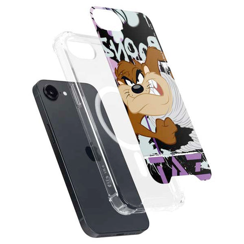 Looney Tunes Splatter Paint Tasmanian Devil iPhone 16e MagSafe Case
