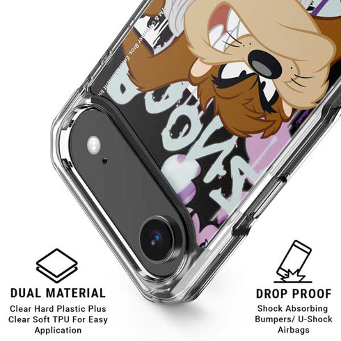 Looney Tunes Splatter Paint Tasmanian Devil iPhone 17 Air Clear Case