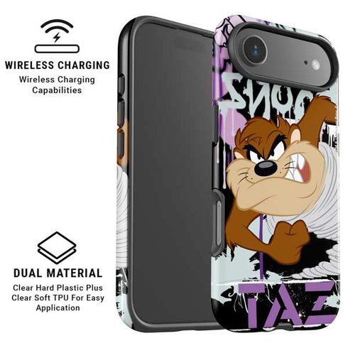 Looney Tunes Splatter Paint Tasmanian Devil iPhone 17 Air Magsafe Impact Case