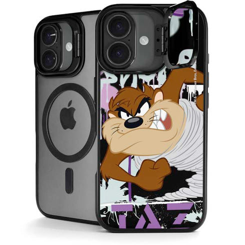 Looney Tunes Splatter Paint Tasmanian Devil iPhone 17 Kickstand Case