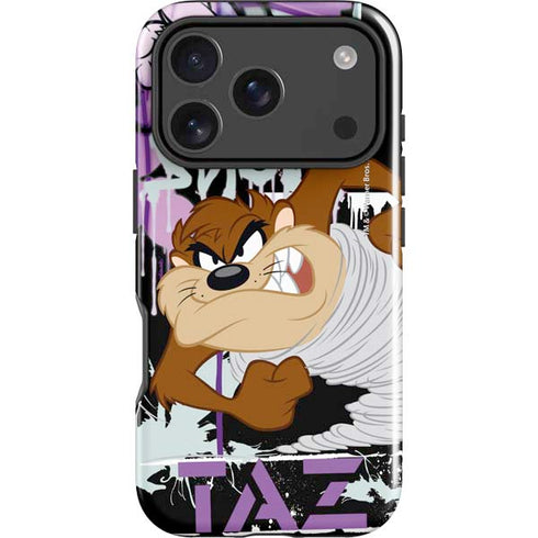 Looney Tunes Splatter Paint Tasmanian Devil iPhone 17 Pro Impact Case