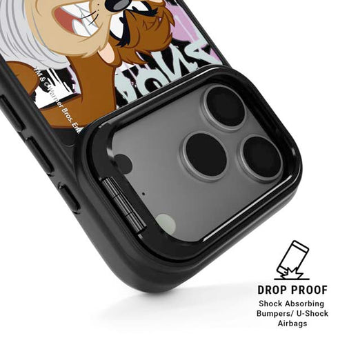 Looney Tunes Splatter Paint Tasmanian Devil iPhone 17 Pro Kickstand Case