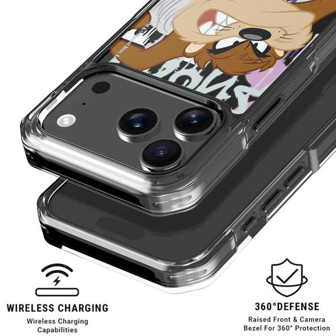 Looney Tunes Splatter Paint Tasmanian Devil iPhone 17 Pro MagSafe Case