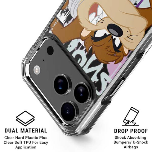 Looney Tunes Splatter Paint Tasmanian Devil iPhone 17 Pro MagSafe Case