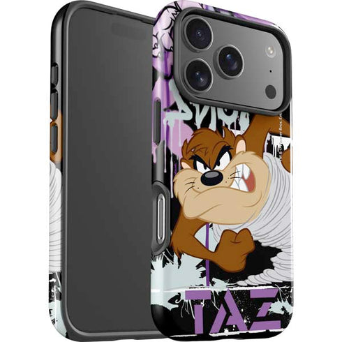 Looney Tunes Splatter Paint Tasmanian Devil iPhone 17 Pro Max Impact Case