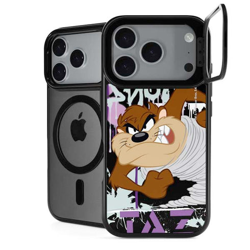 Looney Tunes Splatter Paint Tasmanian Devil iPhone 17 Pro Max Kickstand Case