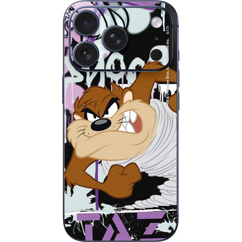 Looney Tunes Splatter Paint Tasmanian Devil iPhone 17 Pro Skin