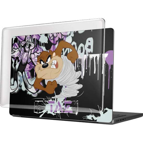 Looney Tunes Splatter Paint Tasmanian Devil MacBook Pro 14in (2021-24) Case plus Skin