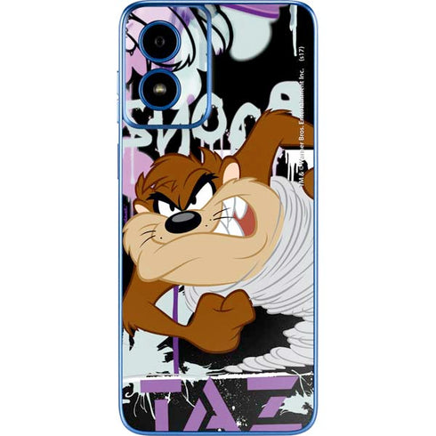 Looney Tunes Splatter Paint Tasmanian Devil Moto G Play 4G (2024) Skin