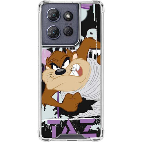 Looney Tunes Splatter Paint Tasmanian Devil Moto G Power 5G (2025) Clear Case