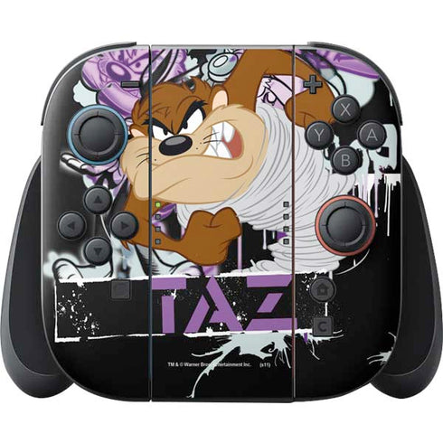 Looney Tunes Splatter Paint Tasmanian Devil Nintendo Switch 2 (2025) Joy-Con Controller Skin
