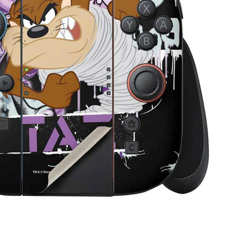 Looney Tunes Splatter Paint Tasmanian Devil Nintendo Switch 2 (2025) Joy-Con Controller Skin