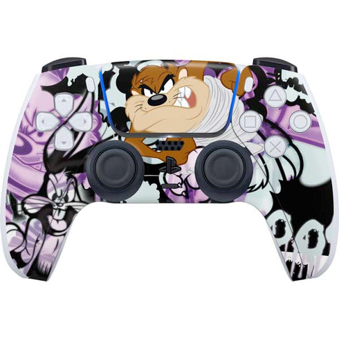 Looney Tunes Splatter Paint Tasmanian Devil PlayStation PS5 Skins