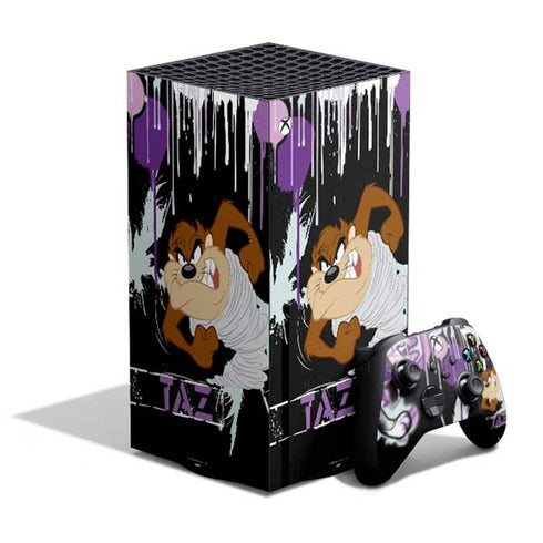 Looney Tunes Splatter Paint Tasmanian Devil XBox Series X Digital Edition Bundle Skin
