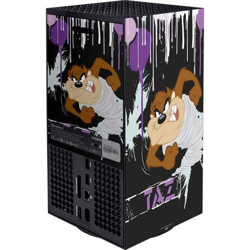 Looney Tunes Splatter Paint Tasmanian Devil XBox Series X Digital Edition Bundle Skin