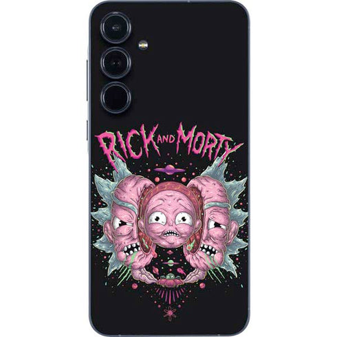 Adult Swim Rick and Morty Split Head Rick Galaxy A35 5G Skin