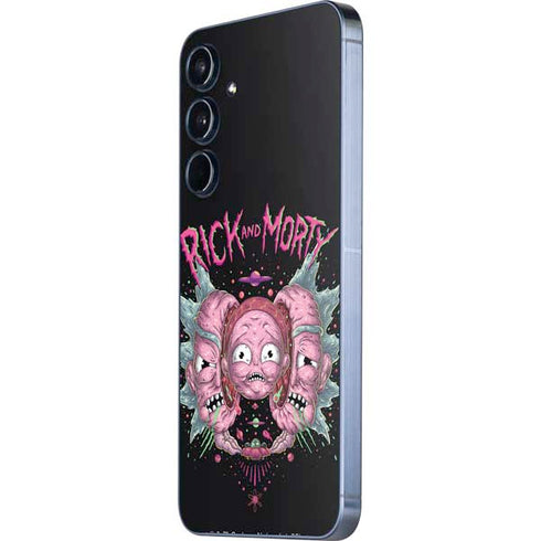 Adult Swim Rick and Morty Split Head Rick Galaxy A35 5G Skin