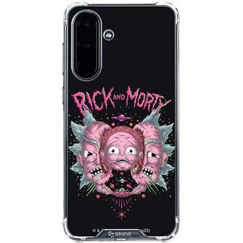 Adult Swim Rick and Morty Split Head Rick Galaxy A36 5G Clear Case