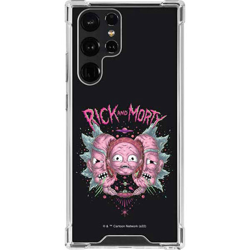 Adult Swim Rick and Morty Split Head Rick Galaxy S23 Ultra Clear Case
