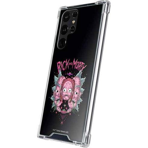 Adult Swim Rick and Morty Split Head Rick Galaxy S23 Ultra Clear Case