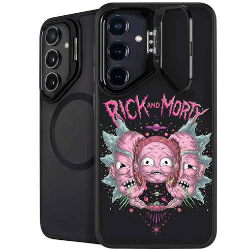 Adult Swim Rick and Morty Split Head Rick Galaxy S24 FE Kickstand Case