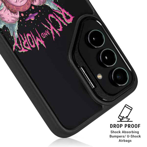 Adult Swim Rick and Morty Split Head Rick Galaxy S24 Plus Kickstand Case