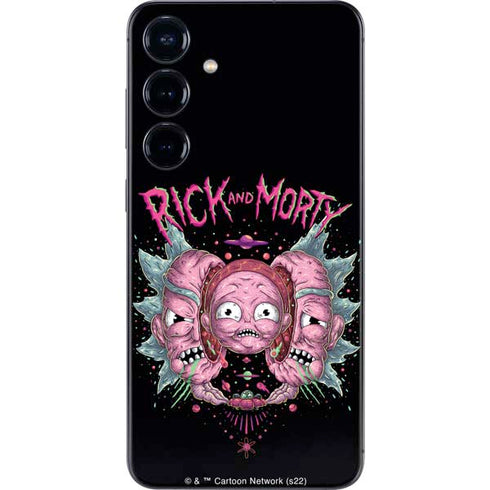 Adult Swim Rick and Morty Split Head Rick Galaxy S24 Plus Skin