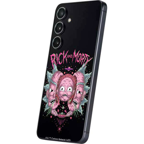 Adult Swim Rick and Morty Split Head Rick Galaxy S25 Skin