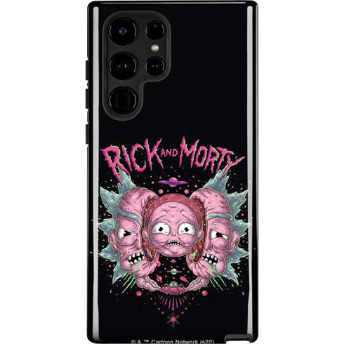 Adult Swim Rick and Morty Split Head Rick Galaxy S25 Ultra Impact Case
