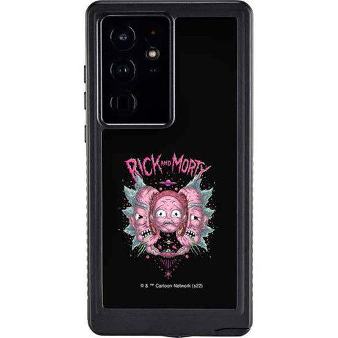 Adult Swim Rick and Morty Split Head Rick Galaxy S24 Ultra Waterproof Case