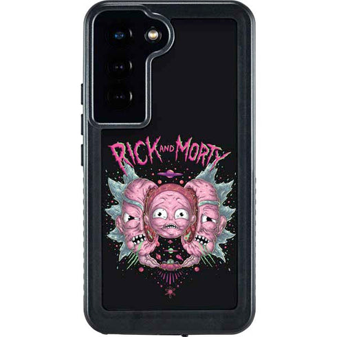 Adult Swim Rick and Morty Split Head Rick Galaxy S24 Waterproof Case