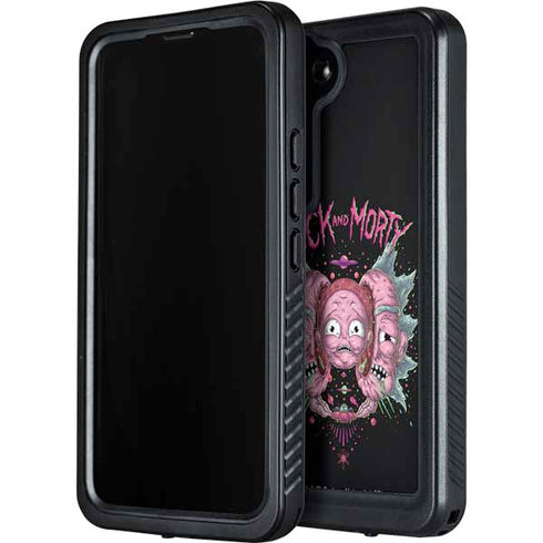 Adult Swim Rick and Morty Split Head Rick Galaxy S24 Waterproof Case