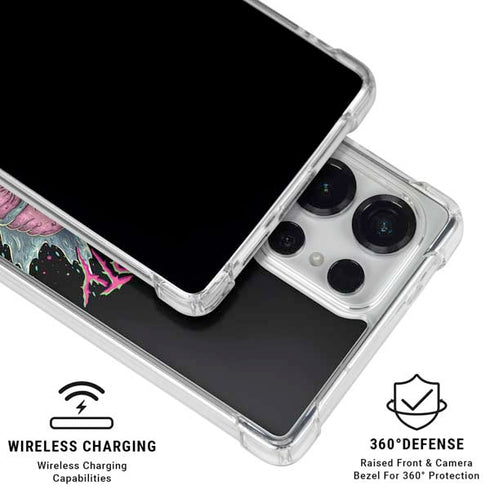 Adult Swim Rick and Morty Split Head Rick Galaxy S25 Ultra Clear Case