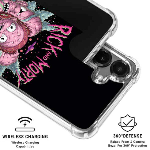 Adult Swim Rick and Morty Split Head Rick Galaxy S26 Clear Case