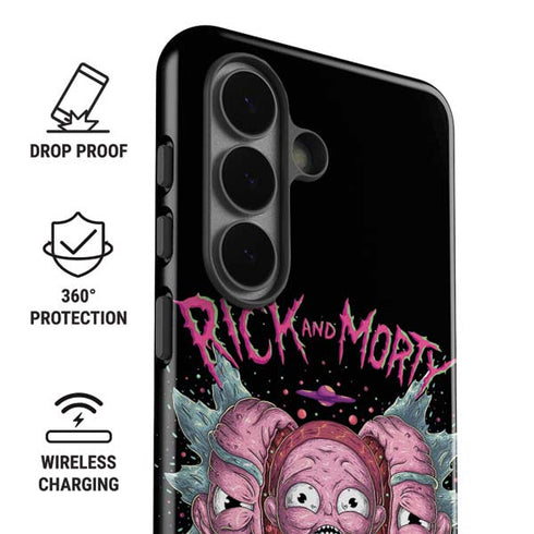 Adult Swim Rick and Morty Split Head Rick Galaxy S26 Impact Case