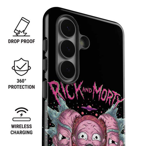 Adult Swim Rick and Morty Split Head Rick Galaxy S26 Plus Impact Case