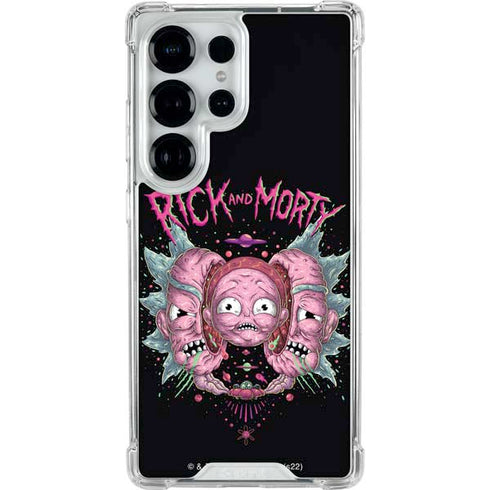 Adult Swim Rick and Morty Split Head Rick Galaxy S26 Ultra Clear Case