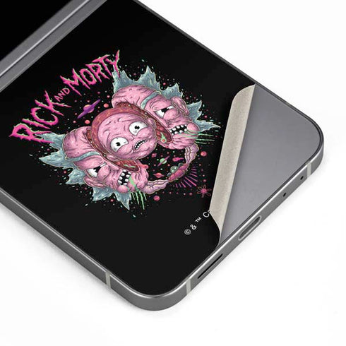 Adult Swim Rick and Morty Split Head Rick Galaxy Z Flip6 Skin