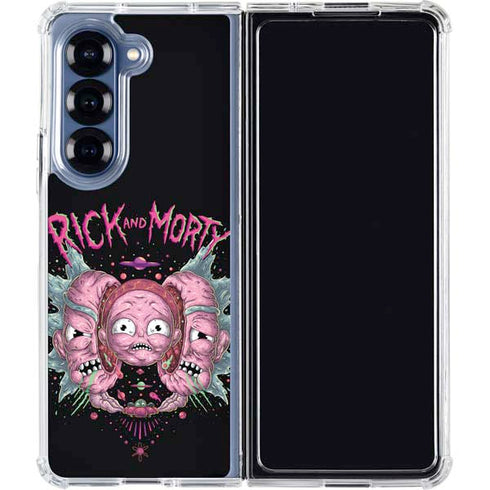 Adult Swim Rick and Morty Split Head Rick Galaxy Z Fold6 Clear Case
