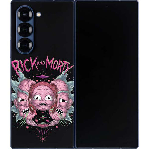 Adult Swim Rick and Morty Split Head Rick Galaxy Z Fold6 Skin