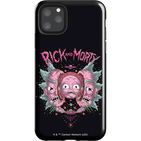 Adult Swim Rick and Morty Split Head Rick iPhone Cases