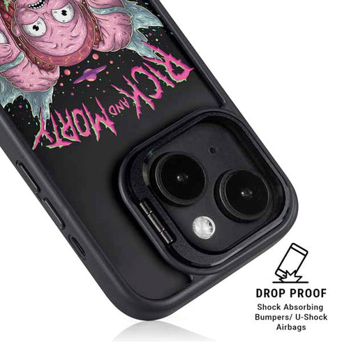 Adult Swim Rick and Morty Split Head Rick iPhone 13 Kickstand Case