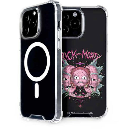 Adult Swim Rick and Morty Split Head Rick iPhone Cases