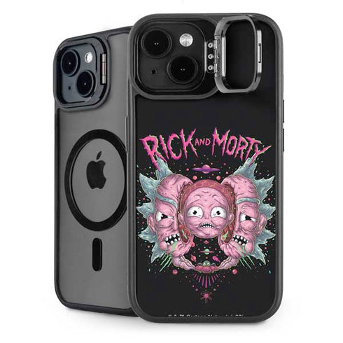 Adult Swim Rick and Morty Split Head Rick iPhone 14 Kickstand Case