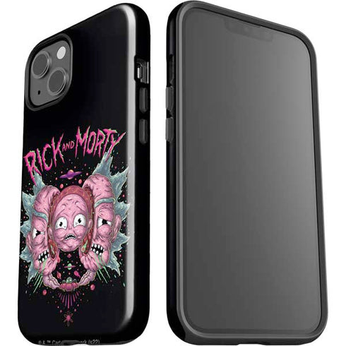 Adult Swim Rick and Morty Split Head Rick iPhone 15 Impact Case