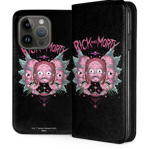 Adult Swim Rick and Morty Split Head Rick iPhone 15 Pro Folio Case