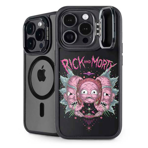 Adult Swim Rick and Morty Split Head Rick iPhone 15 Pro Kickstand Case